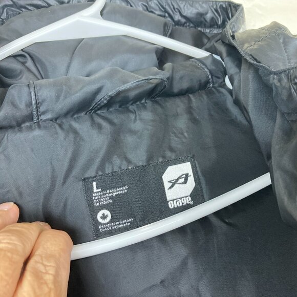 Orage Womens Sz L Down Fill Longer Length Hooded Quilted Puffer Winter Jacket - Picture 4 of 9